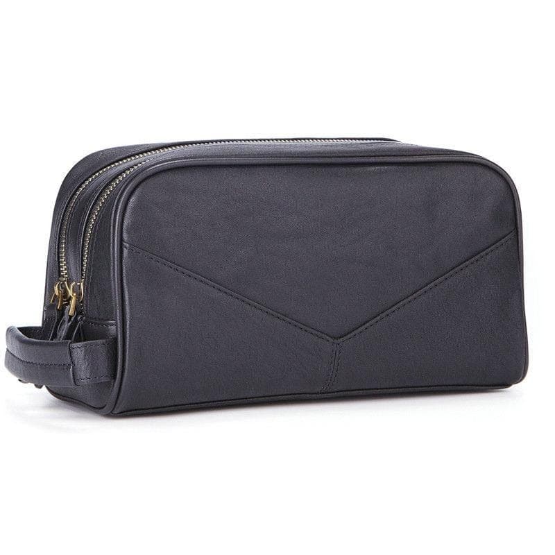 Trousse de toilette élégante en cuir