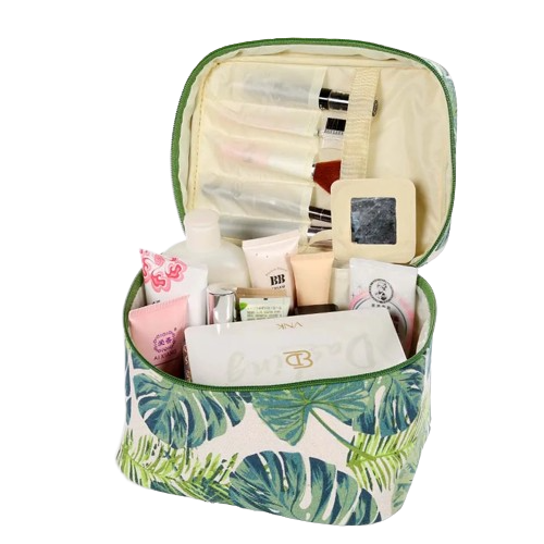 trousse de toilette feuille de palmier
