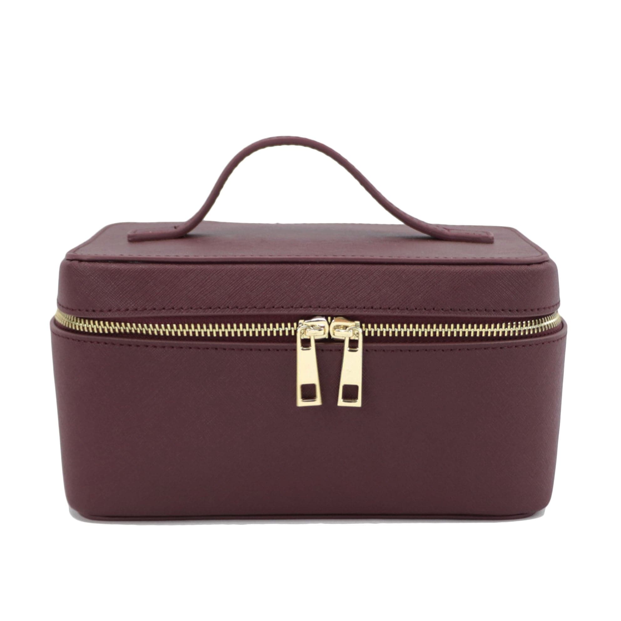 trousse de toilette bordeaux élégante