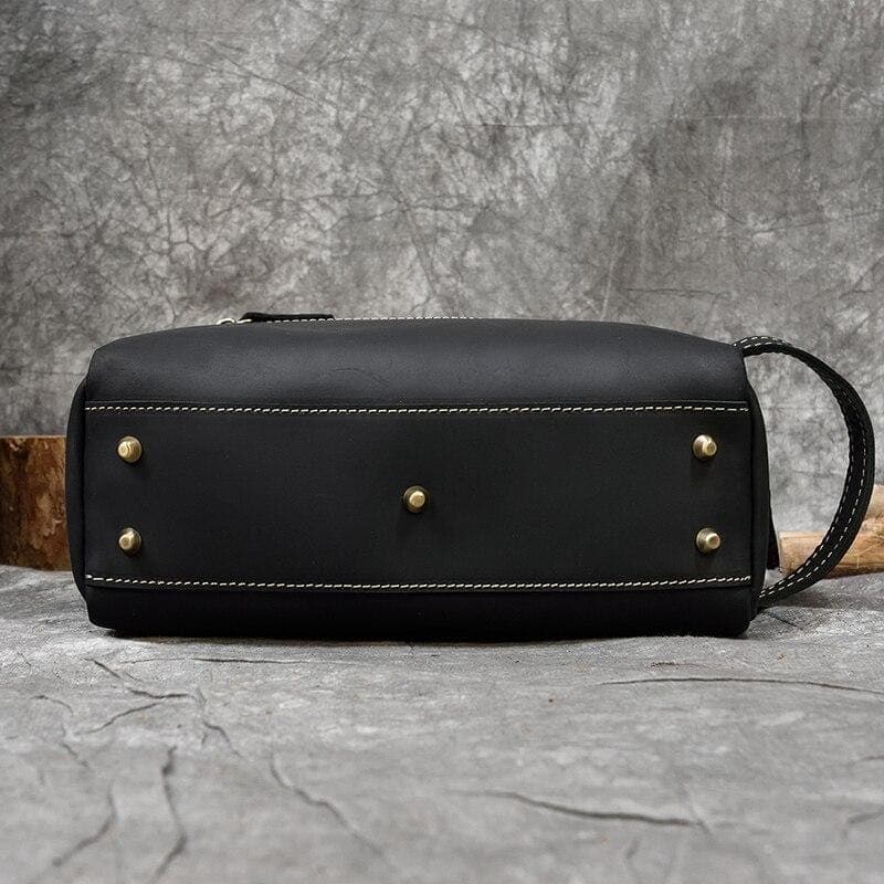 Trousse de toilette masculine en cuir de haute qualité