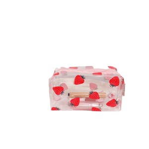 trousse de toilette transparente fruits