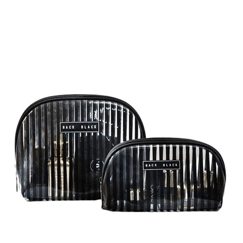 Organisateur de soin en PVC transparent rayures