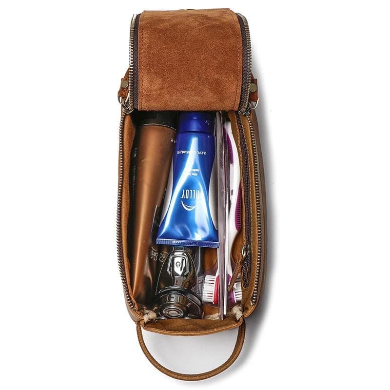 accessoire de voyage en cuir authentique