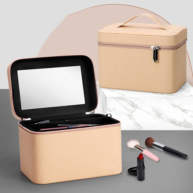 miroir de maquillage avec rangement