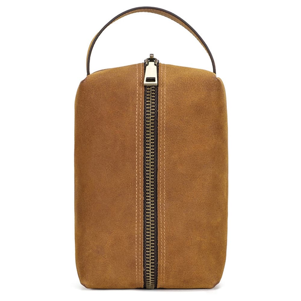 Trousse de toilette camel résistante à l'eau