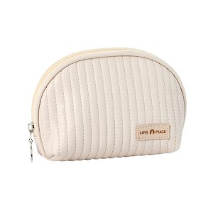 trousse de toilette beige élégante