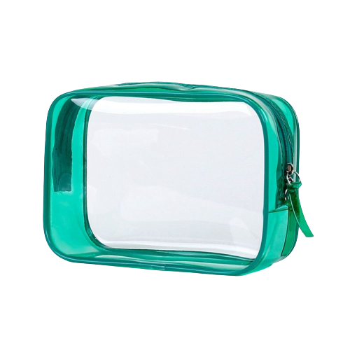 Trousse de toilette homme transparente vue de face