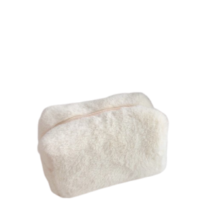 Trousse de toilette fausse fourrure élégante