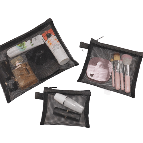 trousse de toilette transparente classique