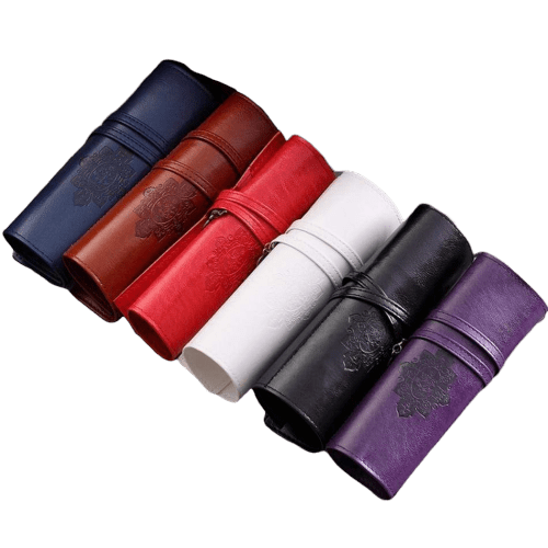 trousse de toilette élégante en simili cuir