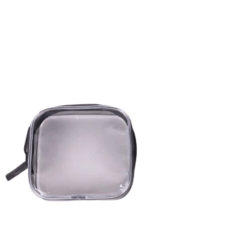 Petite trousse de toilette transparente soignée