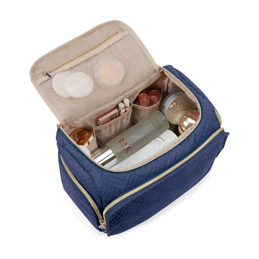 détail finitions dorées Trousse de toilette