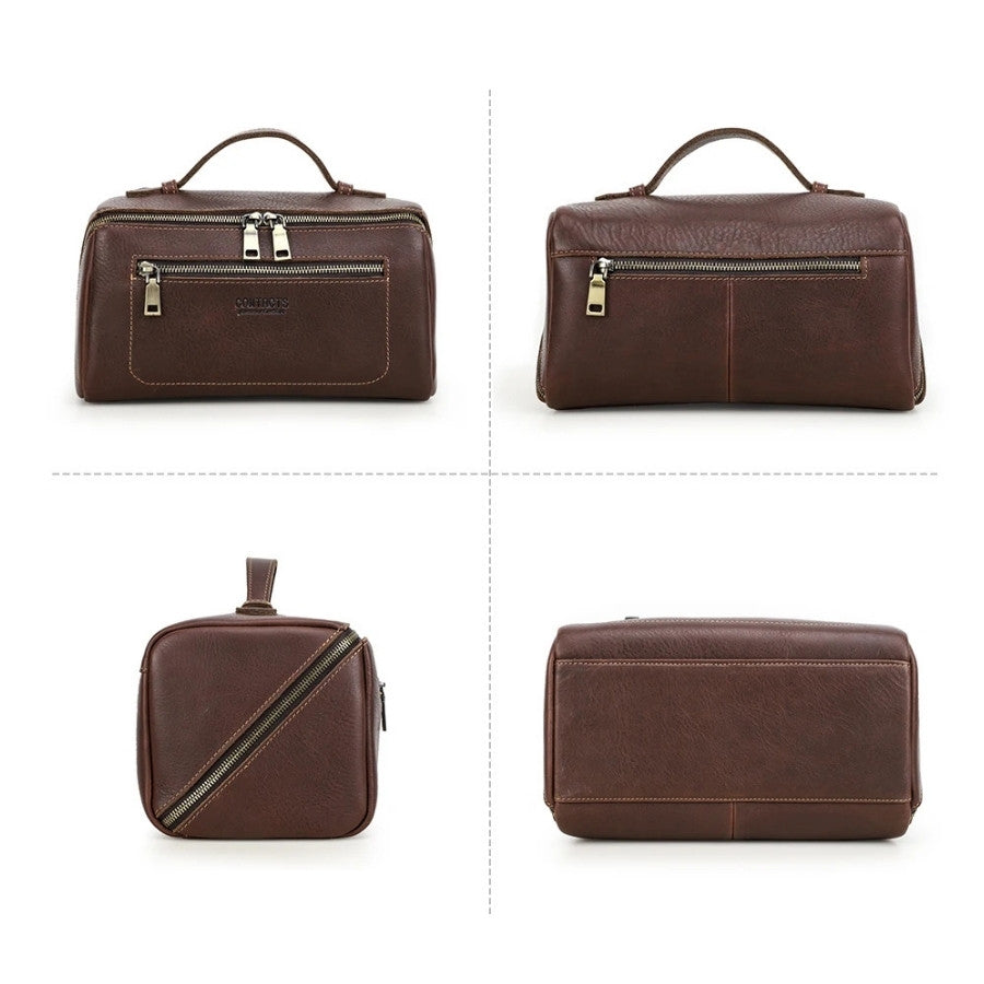 Accessoire de voyage en cuir pour homme