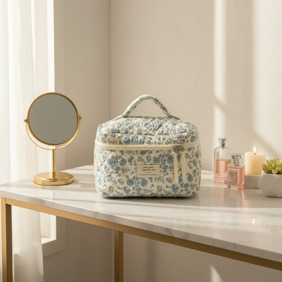 trousse de toilette élégante floral