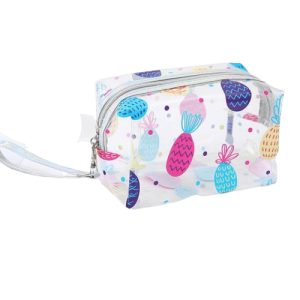 Trousse de toilette transparente ananas