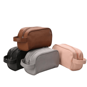 trousse de toilette cuir synthétique