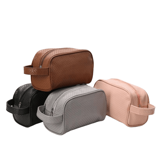 trousse de toilette cuir synthétique