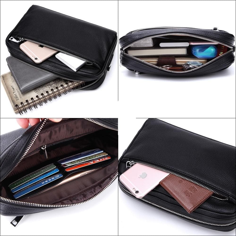 Trousse de toilette cuir voyage avec compartiments