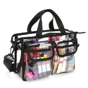 Trousse de toilette transparente spacieuse