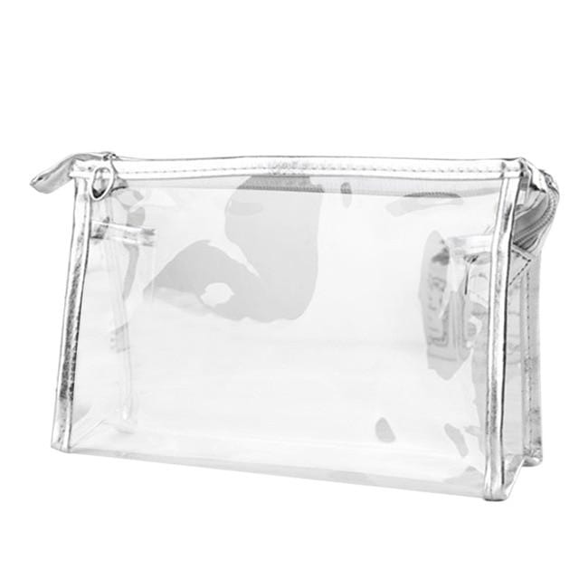 Organisation produits soins Trousse de toilette transparente