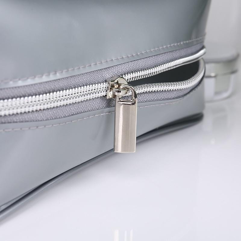Accessoire de voyage élégant en toile transparente argent