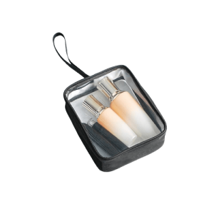 trousse de toilette transparente cordon