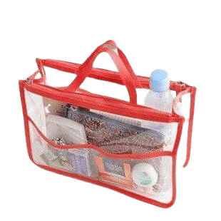 organiseur de toilette transparent