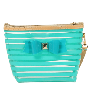 Trousse de toilette transparente noeud papillon
