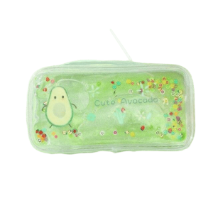 Trousse de toilette transparente avocat