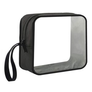 Trousse de toilette transparente cube