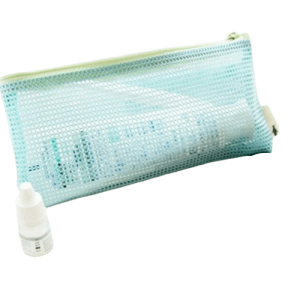 trousse de toilette transparente décontractée
