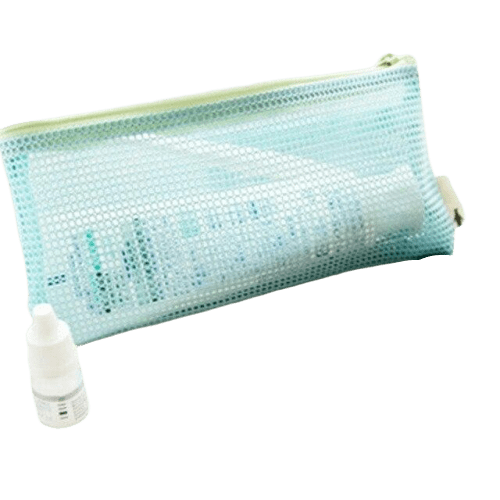 trousse de toilette transparente décontractée