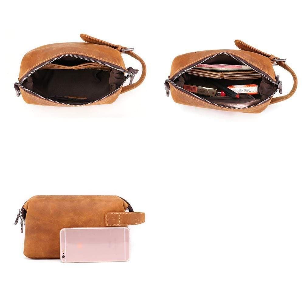 Accessoire de voyage en cuir élégant