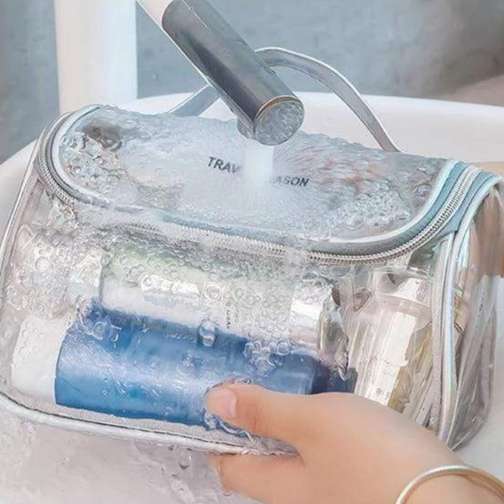 Organisation de produits de soin Trousse de toilette transparente