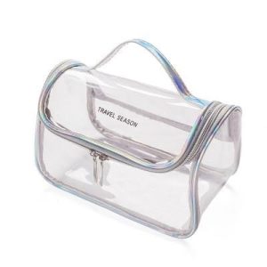 Trousse de toilette femme transparente claire