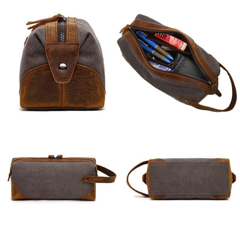 accessoire de rangement en cuir