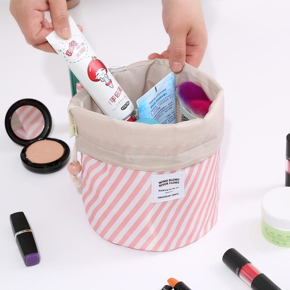 Trousse ronde pour produits de beauté
