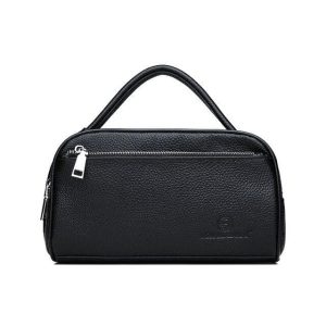 Trousse de toilette cuir compacte