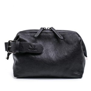 Trousse de toilette cuir style
