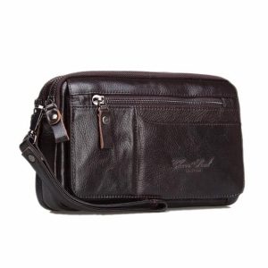 Trousse de toilette cuir sobre