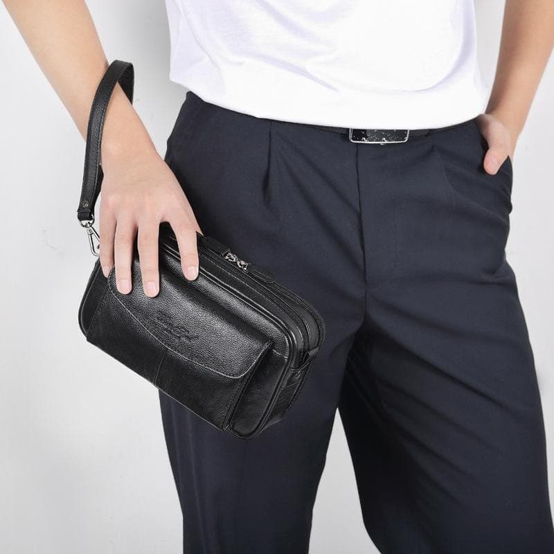 organisateur de toilette en cuir haut de gamme