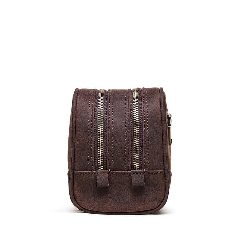 Sac de voyage en cuir avec compartiments de rangement