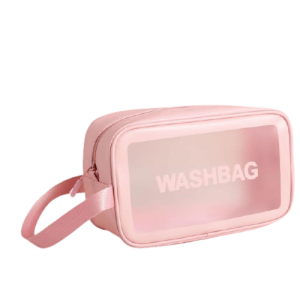 Trousse de toilette femme plastique transparente