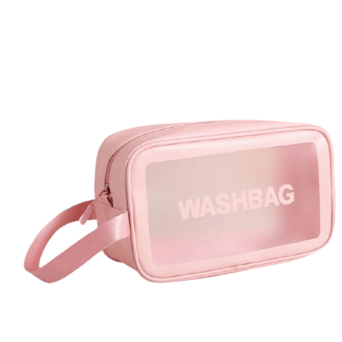 Trousse de toilette femme plastique transparente