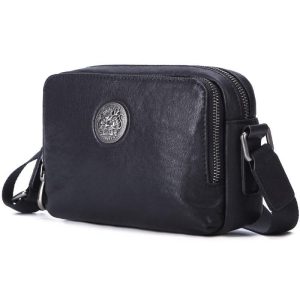 Trousse de toilette cuir médaille élégante