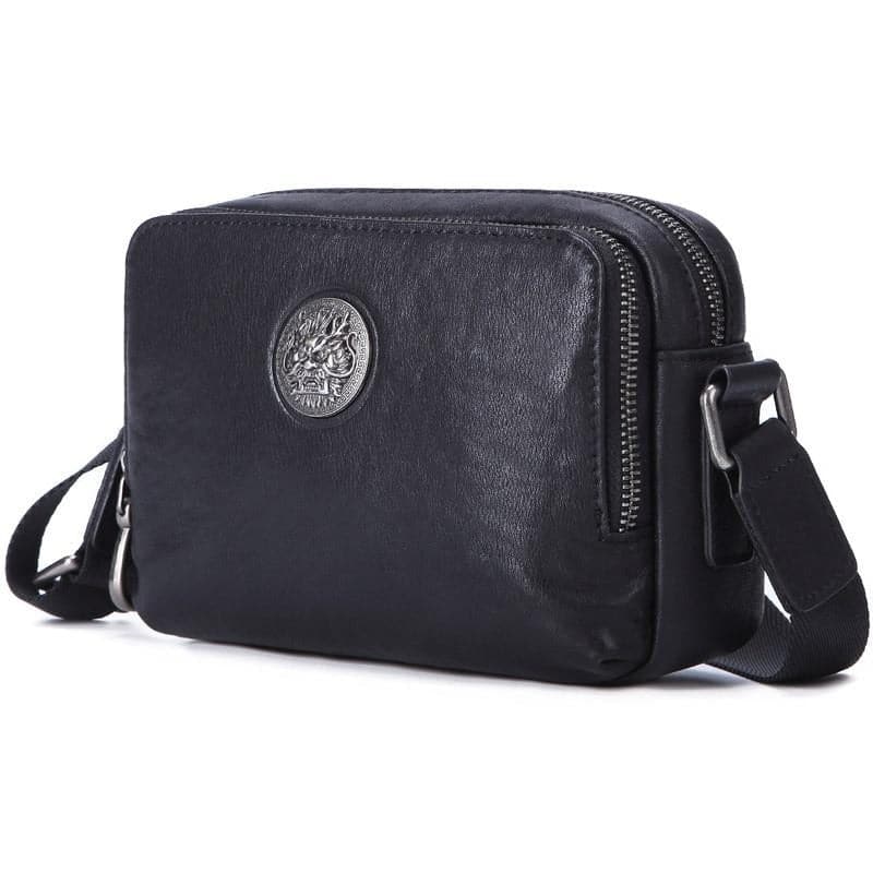 Trousse de toilette cuir médaille élégante