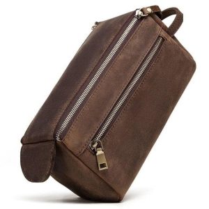 Trousse de toilette cuir rectangle