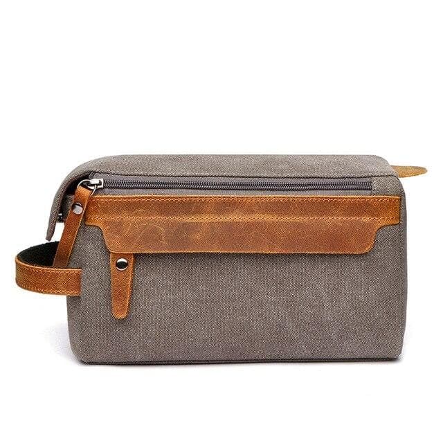 Trousse de toilette cuir véritable