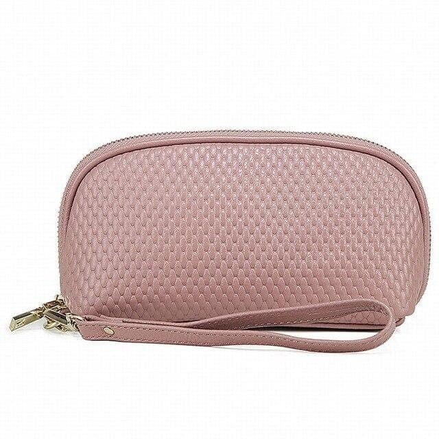 Trousse de toilette en cuir avec strass