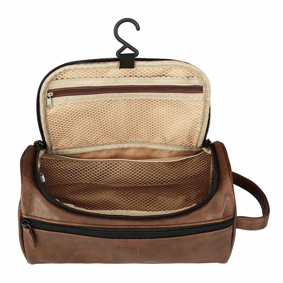 Trousse de toilette en simili cuir homme